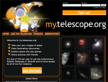 Tablet Screenshot of my.telescope.org